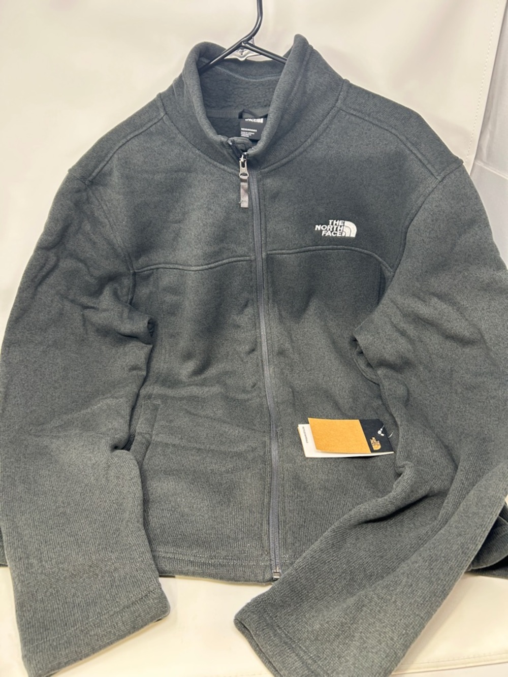 The North Face Charcoal Gray Full-Zip Fleece Jacket